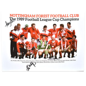 Foto Autografata A4 – Mark Hughes Manchester United – Stampata, Con Cornice Nera