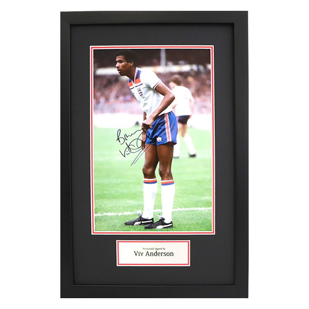 Viv Anderson England Signed And Framed Photograph, 43% OFF